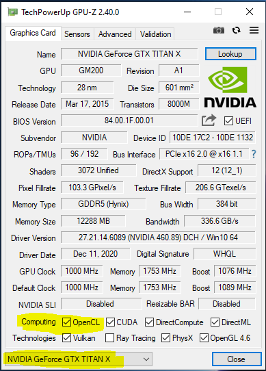 OpenCL is available