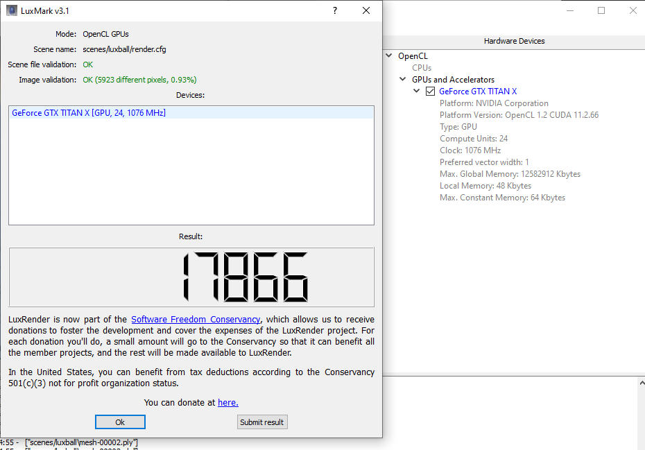 normal openCL performance