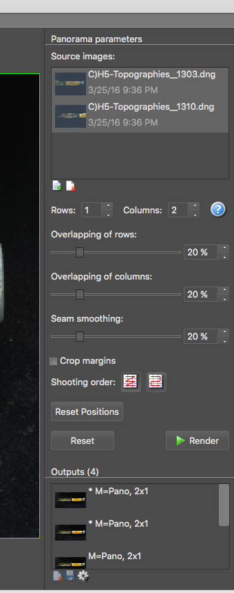 there are no Raw development settings available here